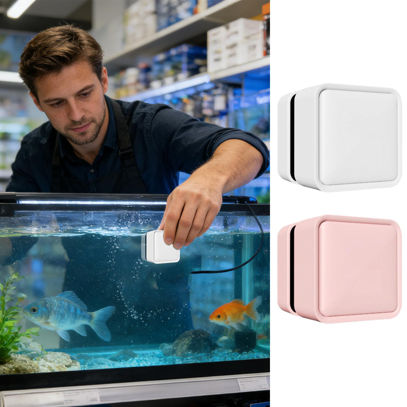 Marine Aquarium Glass Scraper - Magnetyczna szczotka do czyszczenia akwarium, dwustronna