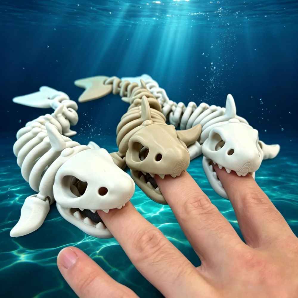 Aquarium Innovative Marine - Szkielet rekina, dekoracja do akwarium, ruchoma