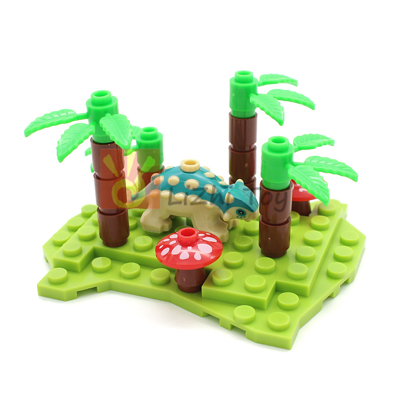 Marine Zoo - MOC 67443pb02 dinozaur dziecko Ankylosaurus klocki