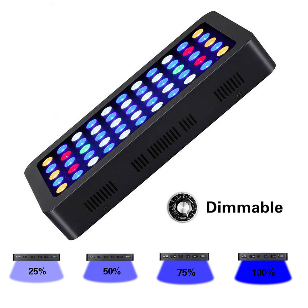 Aquarium Marine Fishes - 165W LED Aquariums Light Dimmable Coral