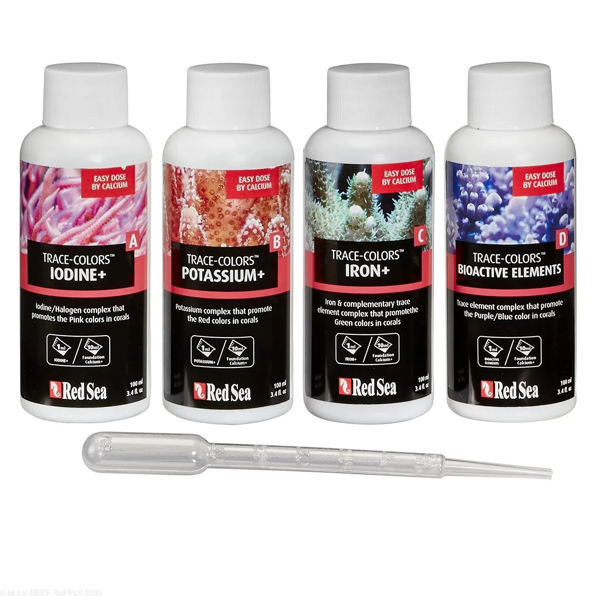 Marine Aquarium Test Kit - Czerwony kolor pierwiastka śladowego ABCD koralowe