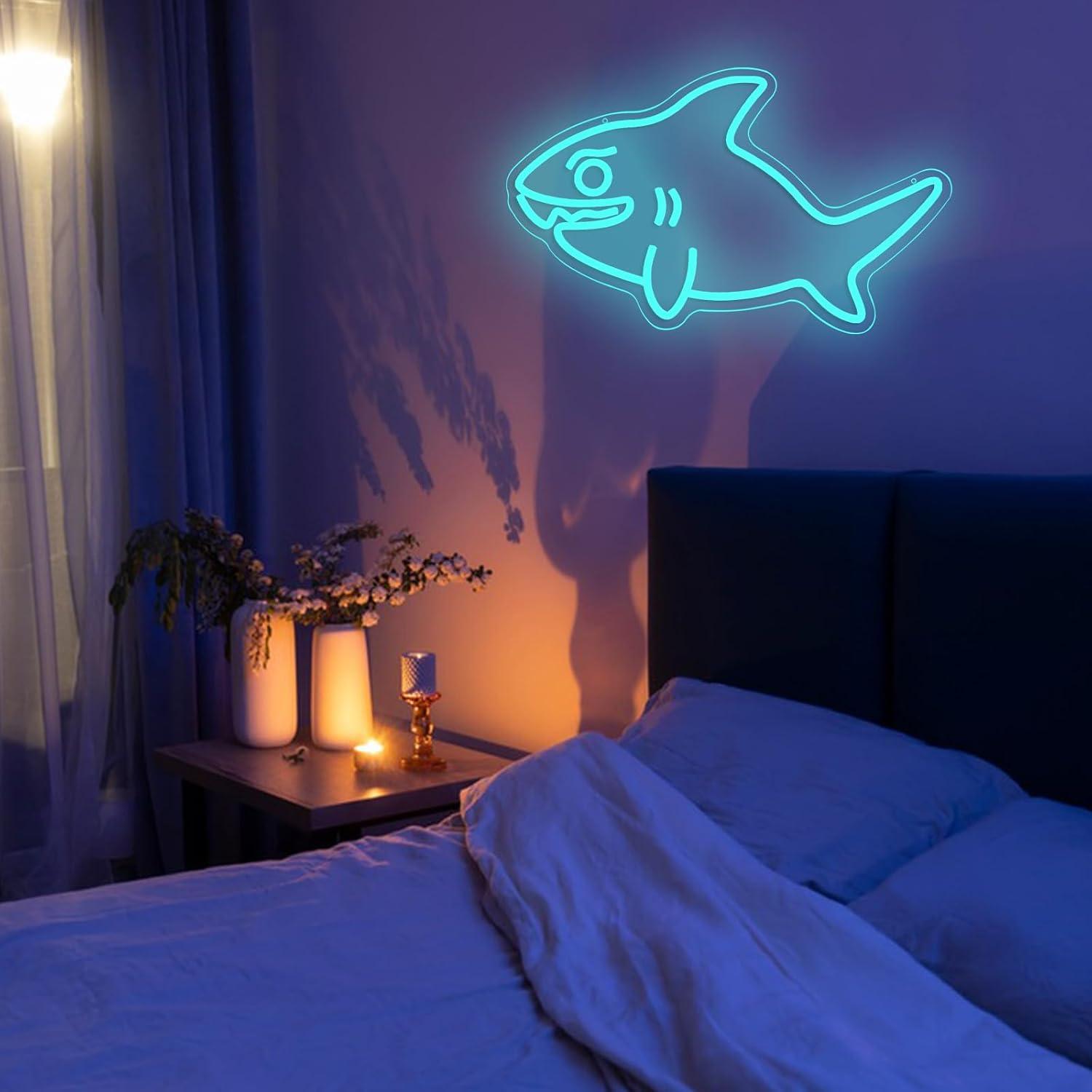Neonowy znak rekina, ściemnial – Marine Zoo recenzja i cena