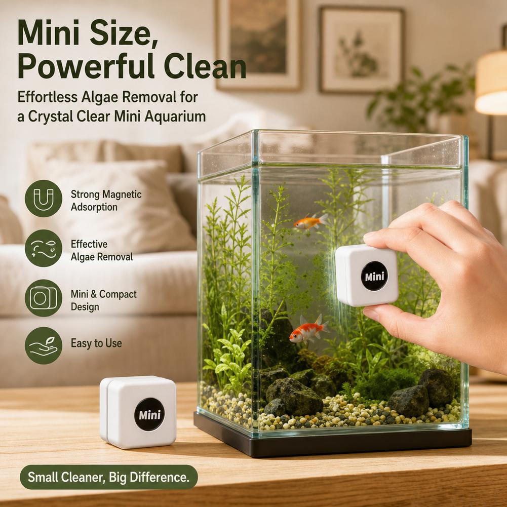 Magnetyczna mini skrobaczka do – Marine Aquarium Glass Scraper recenzja i cena