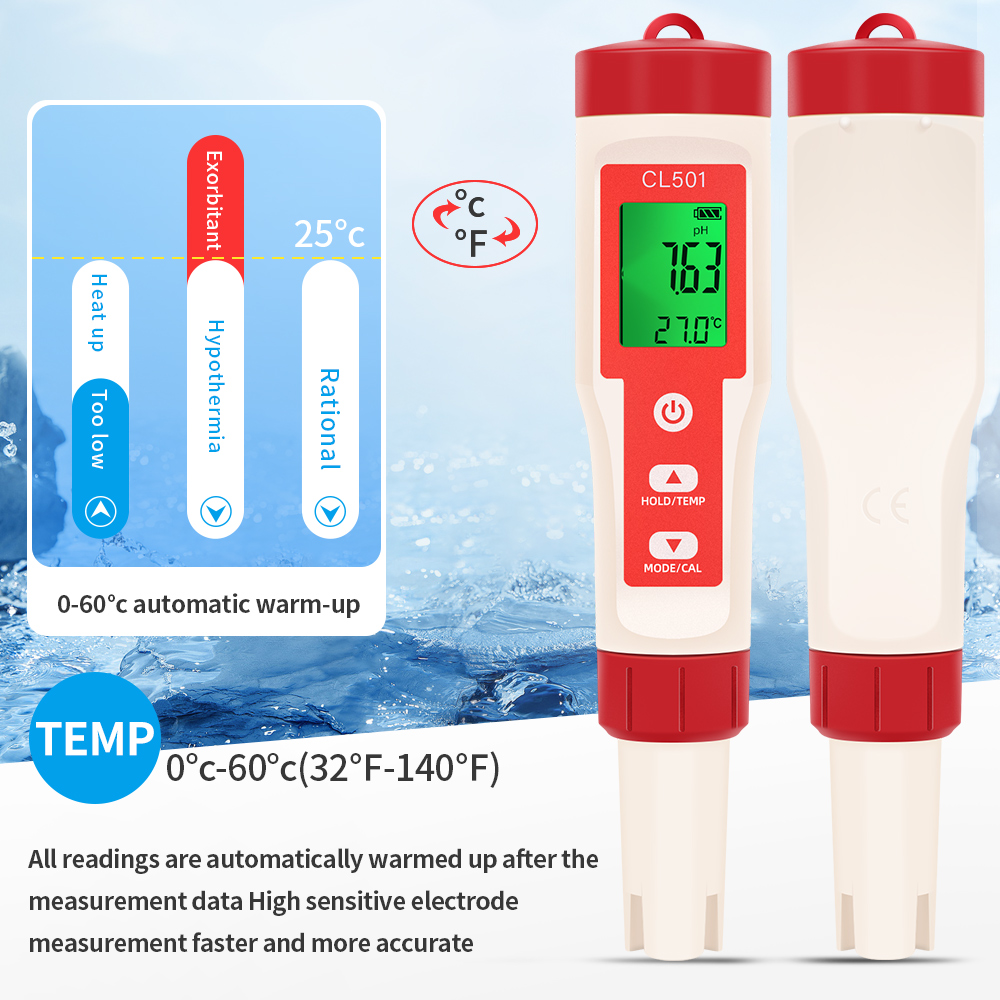 PH/CL2/H2/ORP/miernik temperat – Marine Aquarium Test Kit recenzja i cena