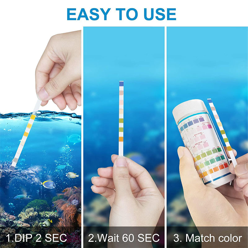 7-IN-1 akwarium paski testowe  – Marine Aquarium Test Kit recenzja i cena