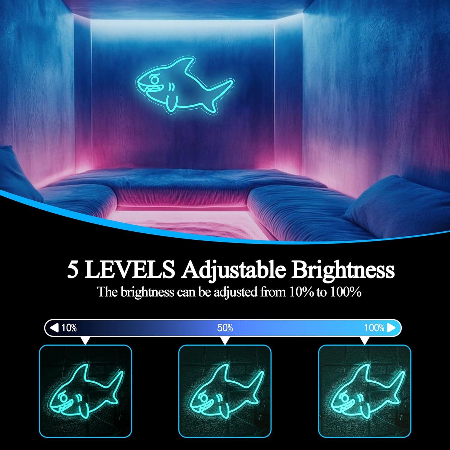 Neonowy znak Rekin USB, ściemn – Marine Zoo recenzja i cena