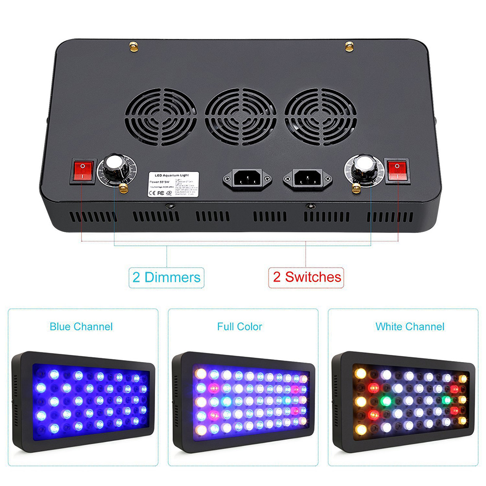165W LED Aquariums Light Dimma – Aquarium Marine Fishes recenzja i cena