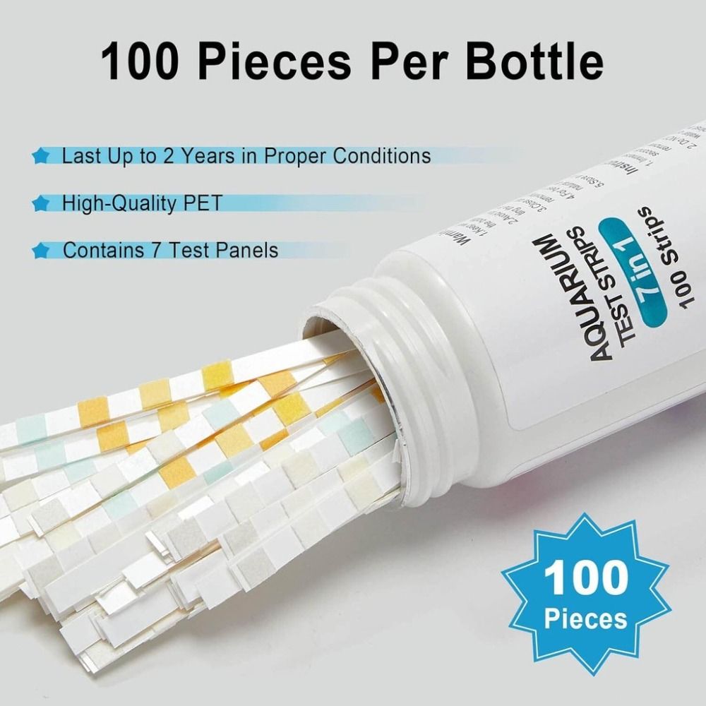7 w 1 100 szt. Pasków Testowyc – Marine Aquarium Water Testing recenzja i cena