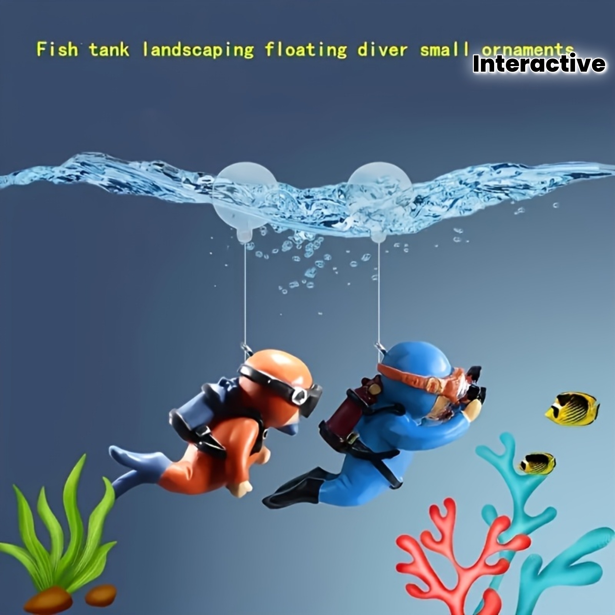 2 szt. Żywe figurki nurków do  – Marine Aquarium For Sale recenzja i cena