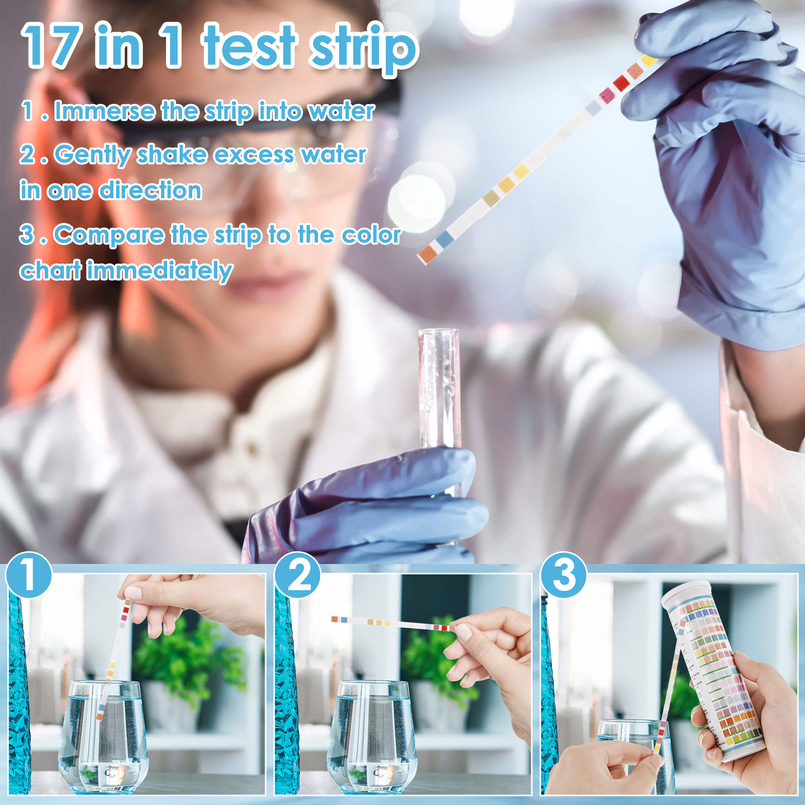 5-17 w 1 Paski testowe do akwa – Marine Aquarium Test Kit recenzja i cena